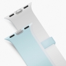 Uniq для Apple Watch 42/41/40 mm ремешок Revix IV reversible Magnetic Soft Cloud/White