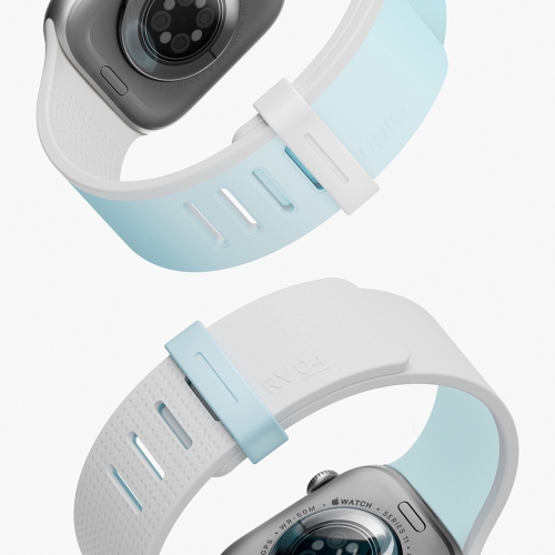 Uniq для Apple Watch 42/41/40 mm ремешок Revix IV reversible Magnetic Soft Cloud/White
