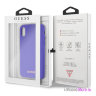 Чехол Guess Silicone для iPhone XR, фиолетовый