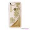 Чехол Guess Glitter Palm Spring для iPhone 7/8/SE 2020, золотой