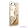 Чехол Guess Glitter Palm Spring для iPhone 7/8/SE 2020, золотой