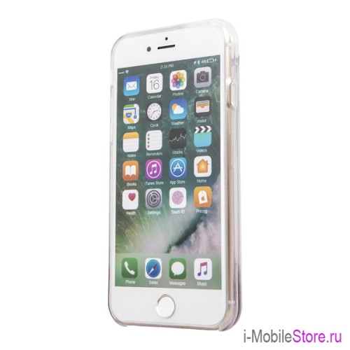 Чехол Guess Glitter Palm Spring для iPhone 7/8/SE 2020, золотой