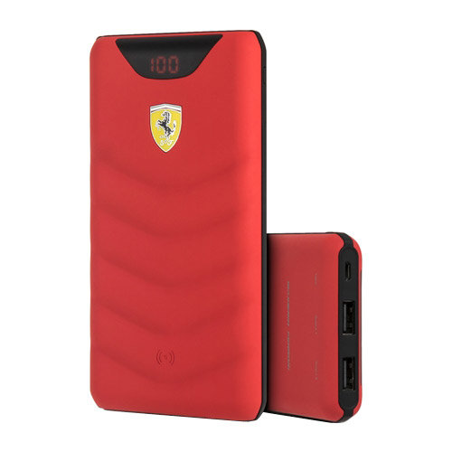 CG Mobile Ferrari Wireless Power Bank 10000 mAh FEOPBW10KQURE, красный FEOPBW10KQURE
