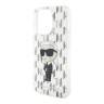Karl Lagerfeld для iPhone 15 Pro Max чехол PC/TPU Monogram NFT Karl Ikonik Hard Transparent