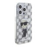 Karl Lagerfeld для iPhone 15 Pro Max чехол PC/TPU Monogram NFT Karl Ikonik Hard Transparent