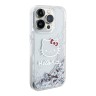 Hello Kitty для iPhone 14 Pro Max чехол Liquid Glitter Kitty Head Hard Translucent