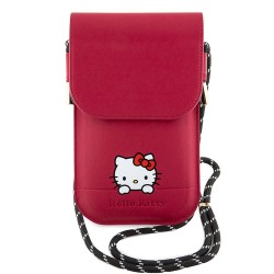 Hello Kitty для смартфонов сумка Wallet Phone Bag PU Smooth leather Dreaming Kitty with Cord Pink