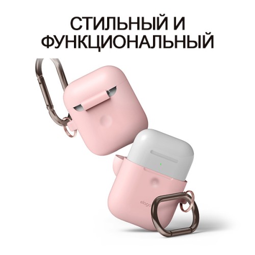 Чехол Elago Hang case для AirPods 2 wireless, розовый