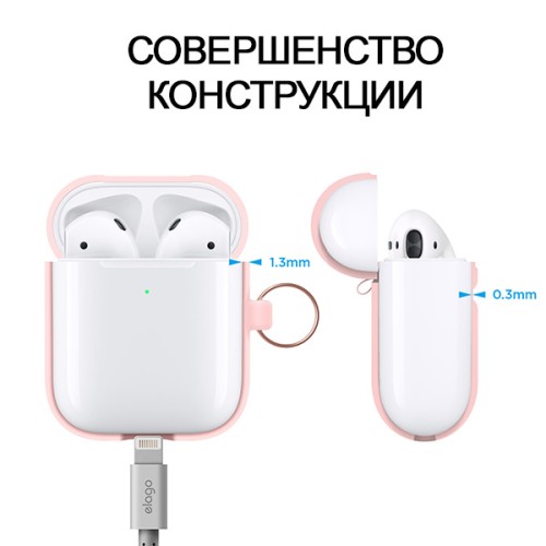 Чехол Elago Hang case для AirPods 2 wireless, розовый