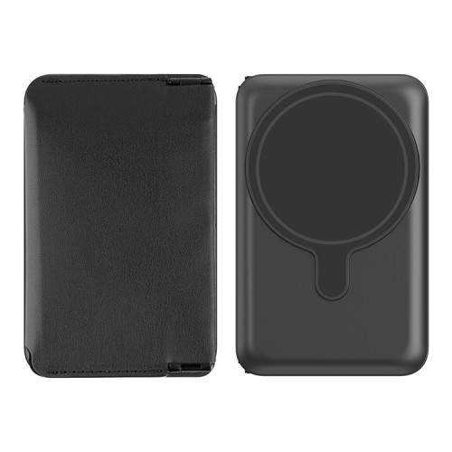 EnergEA АКБ MagWallet CASH, 10000W Magsafe 15W USB-C 20W with Cash and coins slot Gun/Black