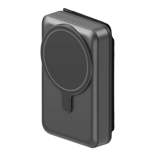 EnergEA АКБ MagWallet CASH, 10000W Magsafe 15W USB-C 20W with Cash and coins slot Gun/Black