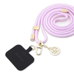 Guess шнурок на шею Universal Crossbody Cord with 4G Charm + Smartphone patch Lilac