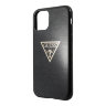Чехол Guess Triangle logo Hard Glitter для iPhone 11, черный