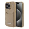 Karl Lagerfeld для iPhone 15 Pro Max чехол Cardslot PU Monogram/Grained Pocket Hard Brown