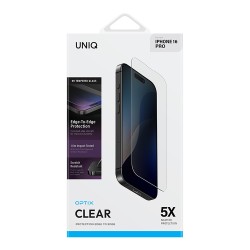 Uniq стекло для iPhone 16 Pro OPTIX Clear (+installer)