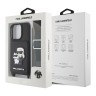 Karl Lagerfeld для iPhone 16 Pro чехол Crossbody cardslot PU Saffiano NFT Karl&Choupette Hard Black