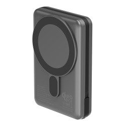 Energea АКБ MagPac PRO Plus, 10000W Magsafe QI2 15W USB-C 20W with cable and Stand Gun/Black