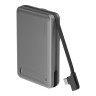 Energea АКБ MagPac PRO Plus, 10000W Magsafe QI2 15W USB-C 20W with cable and Stand Gun/Black