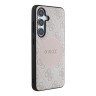 Guess для Galaxy S25+ чехол PU 4G with Round Patch Metal logo Hard Pink (MagSafe)
