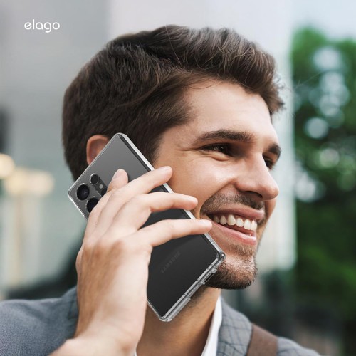 Elago для Galaxy S25 Ultra чехол HYBRID (pc/tpu) Clear