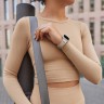 Uniq для Apple Watch 49/46/45/44 mm ремешок STRIDE DE FKM Rubber Beige/Yellow