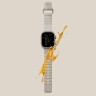 Uniq для Apple Watch 49/46/45/44 mm ремешок STRIDE DE FKM Rubber Beige/Yellow