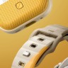 Uniq для Apple Watch 49/46/45/44 mm ремешок STRIDE DE FKM Rubber Beige/Yellow
