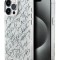 Karl Lagerfeld для iPhone 15 Pro Max чехол PC/TPU Script pattern White (MagSafe)