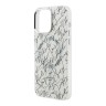 Karl Lagerfeld для iPhone 15 Pro Max чехол PC/TPU Script pattern White (MagSafe)