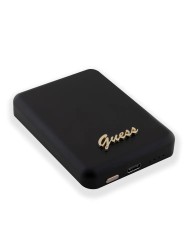 Guess внешний аккумулятор MagSafe для телефона, Metal Script logo 3000 mAh 5W Black