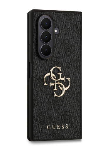 Guess для Galaxy Z Fold7 чехол PU 4G Big metal logo Hard Black