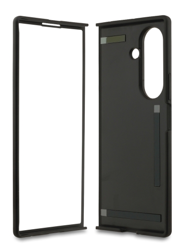 Guess для Galaxy Z Fold7 чехол PU 4G Big metal logo Hard Black