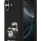 Karl Lagerfeld для iPhone 17 чехол Liquid Silicone Sketch Karl & Choupette Hard Black (MagSafe)