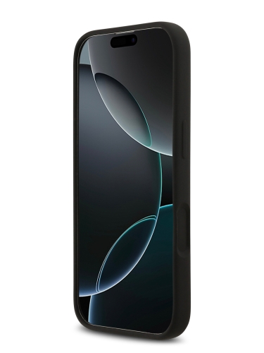 Karl Lagerfeld для iPhone 17 чехол Liquid Silicone Sketch Karl & Choupette Hard Black (MagSafe)