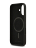 Karl Lagerfeld для iPhone 17 чехол Liquid Silicone Sketch Karl & Choupette Hard Black (MagSafe)