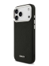 DKNY для iPhone 17 Pro Max чехол PU Horizon Metal logo Hard + Metal Wrist Chain Black (MagSafe)