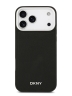 DKNY для iPhone 17 Pro Max чехол PU Horizon Metal logo Hard + Metal Wrist Chain Black (MagSafe)