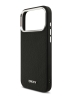 DKNY для iPhone 17 Pro Max чехол PU Horizon Metal logo Hard + Metal Wrist Chain Black (MagSafe)