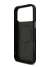 DKNY для iPhone 17 Pro Max чехол PU Horizon Metal logo Hard + Metal Wrist Chain Black (MagSafe)