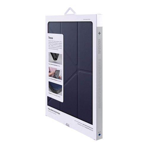 Чехол Uniq Trexa Anti-microbial для iPad 10.2 (2019/20) с отсеком для стилуса, синий