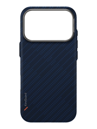 Uniq для iPhone 17 Pro чехол KEVA EDGE Full Kevlar Trance Blue (MagSafe)