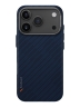 Uniq для iPhone 17 Pro чехол KEVA EDGE Full Kevlar Trance Blue (MagSafe)