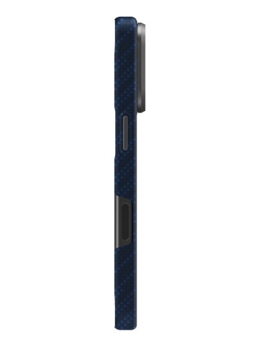 Uniq для iPhone 17 Pro чехол KEVA EDGE Full Kevlar Trance Blue (MagSafe)