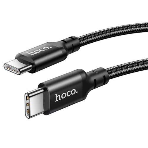 HOCO кабель X14 Double speed PD60W charging data cable Type-C to Type-C (1 метр) Black