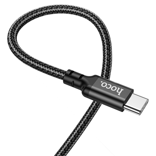 HOCO кабель X14 Double speed PD60W charging data cable Type-C to Type-C (1 метр) Black