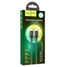 HOCO кабель X14 Double speed PD60W charging data cable Type-C to Type-C (1 метр) Black