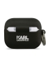 Karl Lagerfeld для Airpods Pro 3 чехол Silicone case with ring NFT 3D Choupette Black