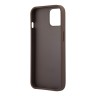 Чехол Guess 4G Big metal logo Hard для iPhone 13, коричневый