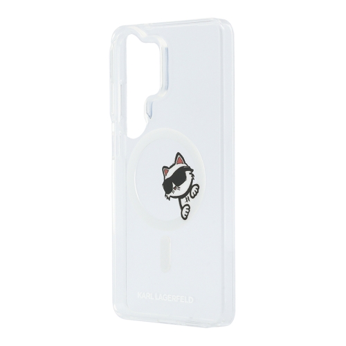Karl Lagerfeld для Galaxy S26 Ultra чехол IML Sketch Choupette Hard Transparent (MagSafe)