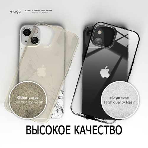 Чехол Elago HYBRID для iPhone 13, черная рамка